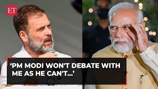 PM Modi wont debate with me as he cant answer questions on Adani links Rahul Gandhi [upl. by Florry749]