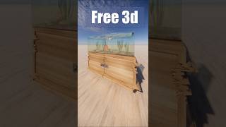 Free 3d objects  Aquarium and Commode [upl. by Antonietta]