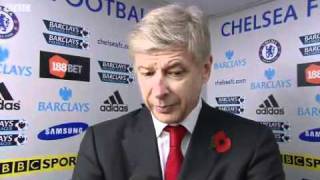 Arsene wenger Post Match Interview Chelsea 35 Arsenal [upl. by Ardnaet]