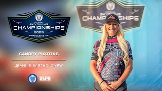 Jeannie Bartholomew  2023 USPA National Canopy Piloting Championships [upl. by Mallina]