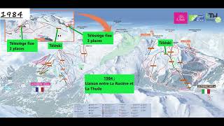 Évolution des stations de ski de La Rosière et La Thuile espace San Bernardo [upl. by Laubin]