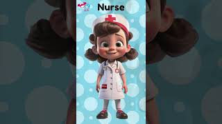 Names Occupations for children shorts 4  Toddlers learning video funlearning childrenslearning [upl. by Irovi]