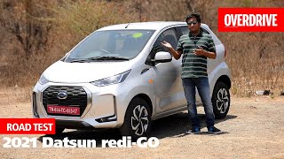 2021 Datsun rediGO Facelift road test review  OVERDRIVE [upl. by Vanhook]