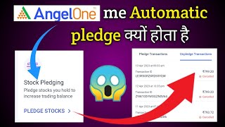 Automatic stock pledge in angel one  how to Unpledge stocks [upl. by Faden779]