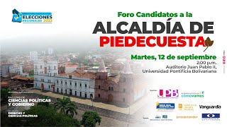 Foro Candidatos a la Alcaldía de Piedecuesta [upl. by Phipps]