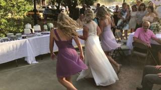 Bride mom and two daughters dance for groom [upl. by Valerle]