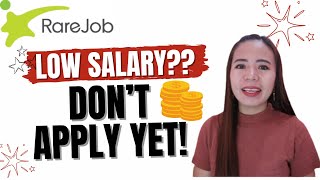 Honest Review About the SALARY in RAREJOB  Low Salary [upl. by Aicak118]