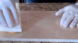 How to remove acid etch marks from marble using Lustro Italiano Etch Remover [upl. by Jacobsohn]