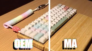 OEM vs MA Keycap Sound Profiles [upl. by Tekla962]