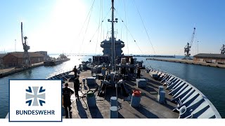 Marine Mission im Mittelmeer 24  Ablegen und Gefechtsbereitschaft  Bundeswehr [upl. by Debor978]