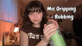 ASMR  Fast Aggressive Mic Gripping  Rubbing Collarbone Tapping Mouth Sounds Gloves Rambles [upl. by Slohcin610]