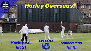 Horley CC 1st XI vs Sanderstead 1st XI First game of the year and theres form with bat and ball [upl. by Aiciles]