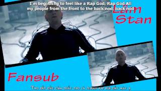 Lyric  Vietsub Rap God  Eminem [upl. by Yuht764]