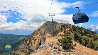 4K Ölüdeniz Babadağ TeleferikCable Car Round Trip In Fethiye Turkey [upl. by Lalaj]