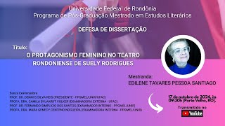 Banca de Defesa  EDILENE TAVARES PESSOA SANTIAGO [upl. by Icats]