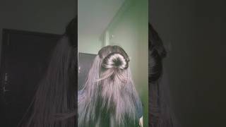 Easy hair hackshortsviraltrending youtubeshorts shortvideo youtube shortsfeedhairstyle cute [upl. by Karsten]