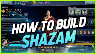 Injustice 2 Mobile  How To Build Shazam  Build Guide Shazam [upl. by Kurys]