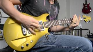 Aristides 020  Gold  DISTORTION demo  Electric Guitar [upl. by Au]