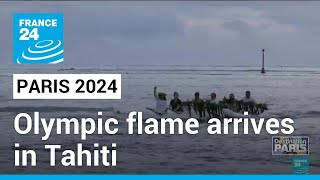 Paris 2024 Olympic flame arrives in Tahiti • FRANCE 24 English [upl. by Llenehc]