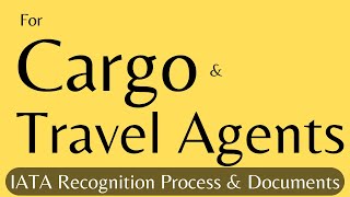 IATA Recognition IATA Recognition Updated Process 2023  24  IATA Accreditation for Travel amp Cargo [upl. by Niaz]