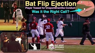 Bat Flip Ejection  Umpires Eject College Batter for GameTying Grand Slam FlipWhats the Rule [upl. by Yxel]