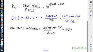 Calculation of pH at the Equivalence Point in a Titration [upl. by Mccourt684]