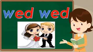 ed word family ed phrasesread aloudCVC patternPhonics [upl. by Eselahc574]