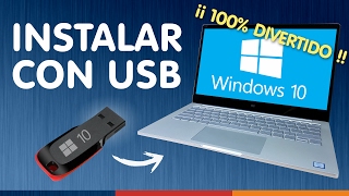 INSTALAR WINDOWS 10 DESDE USB ¿Sin dormirse [upl. by Merrily]