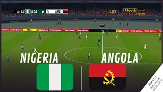 Nigéria  Angola  Coupe dAfrique des Nations 2023  Simulation de jeu vidéo [upl. by Adihsaar50]