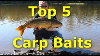 5 Best Carp Baits  How to catch carp with 5 different baits [upl. by Aimak]