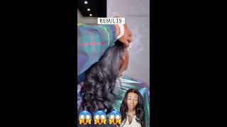 Hairstylist Reacts To Silk Press Roller Set haircare reaction naturalhair hairstylist [upl. by Alwitt]