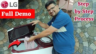 Lg Semiautomatic Washing Machine Demo⚡ How to Use LG Semi Automatic Washing Machine [upl. by Hellene]