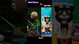 Who will win Baldi Monterro vs Talking Tom2 🤣😀👍 talkingtom baldi music meme animation shorts [upl. by Grimes]