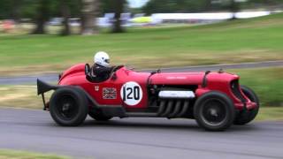 Chris Williams in the Fearsome NapierBentley at the 2015 Chateau Impney Hill Climb [upl. by Enitsrik387]