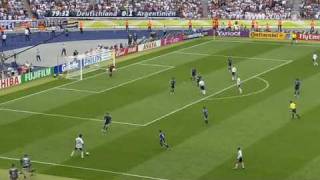 WM 2006 Deutschland Argentinien 11 Klose Live ARD [upl. by Akerue]