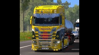 ETS2 134 Deep Scania V8 Crackle by P4r4 [upl. by Airtened]