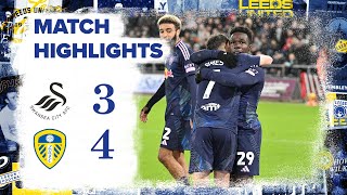 Highlights  Swansea City 34 Leeds United  GNONTO INJURYTIME WINNER IN SEVEN GOAL THRILLER [upl. by Garnet]