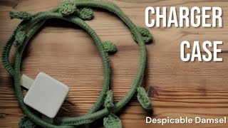 Tutorial Crochet Easy Leaves Vine Leaf Charger Connector Case Cable Cord for Beginners [upl. by Udell30]