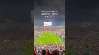 Storming the field is the GREATEST tradition in sports❗️ youtubeshorts collegefootball [upl. by Arahahs]