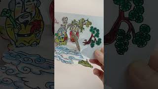 福祿壽三星高照四季平安  Popup Card cardmakingidea paperart diycard Shorts diy 3dcard [upl. by O'Brien]