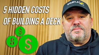 FIVE Hidden Costs of Building Decks [upl. by Akemet]