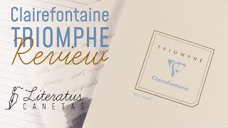 Review do papel Clairefontaine Triomphe [upl. by Saudra901]