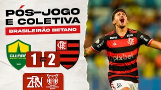 CUIABÁ X FLAMENGO  BRASILEIRÃO 2024  PÓSJOGO E COLETIVA AO VIVO [upl. by Aciruam]