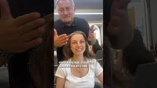 Transparan Boya  Sabit Akkaya Hairstylist saçkesimi saç saçboyama kuaför [upl. by Nyleahcim575]