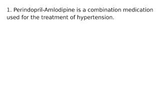 Perindopril Amlodipine drug medication uses medical words terms dictionary meanings defini [upl. by Kablesh]