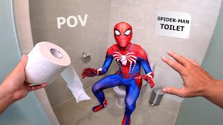 LATE FOR TOILET  POV Broke Into SpiderMan House [upl. by Adrian]