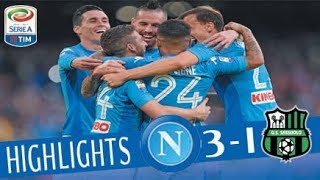 Napoli  Sassuolo 31  Highlights  Giornata 11  Serie A TIM 201718 [upl. by Jacqueline]