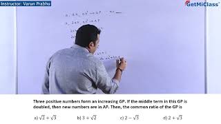 Geometric Progression to Arithmetic KCET 11th Mathematics Sequence And Series [upl. by Esir]