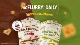 McFlurry with Pistachio amp McFlurry prepared with Nutella [upl. by Elboa]