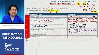 Anestesiología  1 Evaluación preanestésica [upl. by Okimuy]